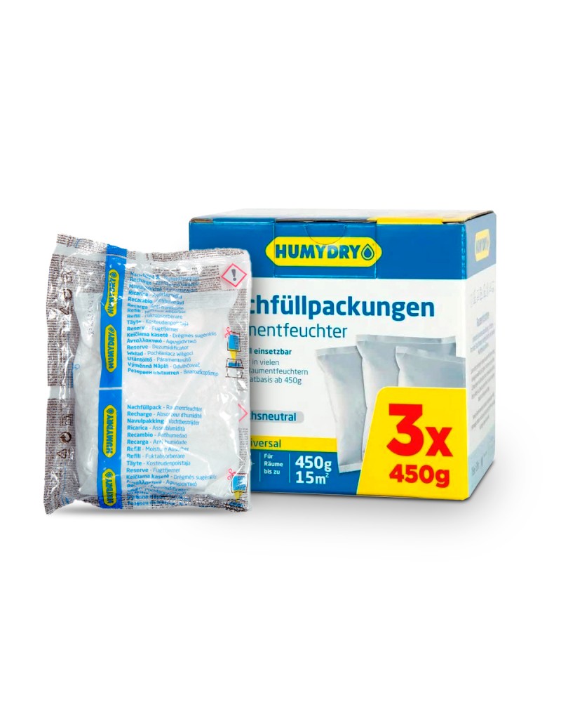 HUMYDRY® Nachfüllpaket für Luftentfeuchter »Duplo«, für Räume bis