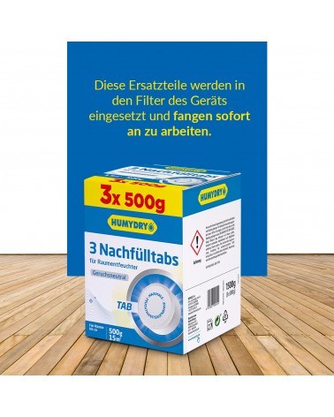 Nachfülltabs für Luftentfeuchter für mittelgroße Räume