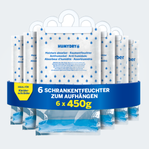 6er-Set HUMYDRY® Schrank-Entfeuchter 450g | 20% sparen