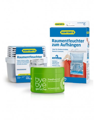 Humydry Luftentfeuchter und Freshwave Geruchsentferner