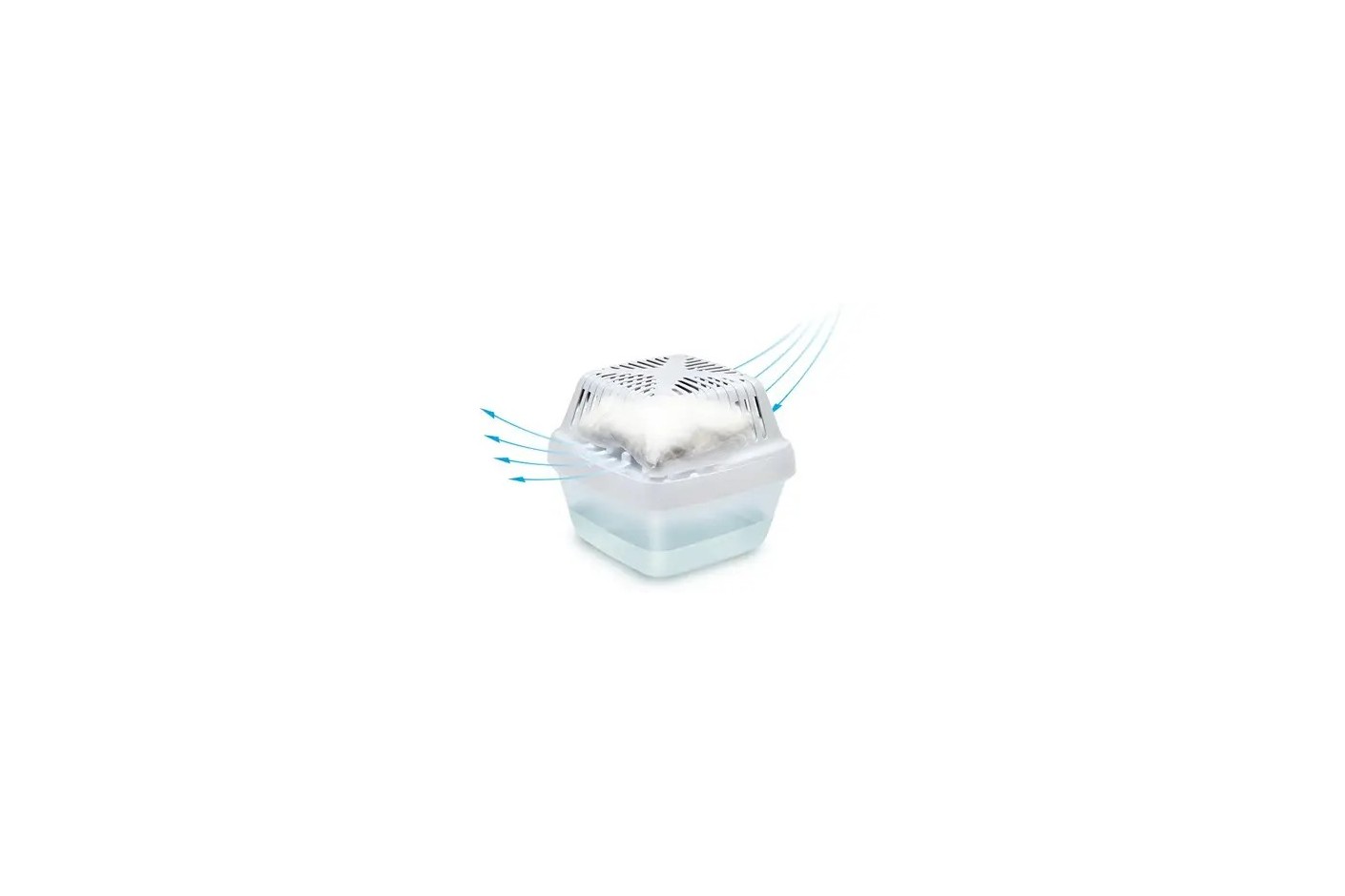 HUMYDRY® absorbe (y adsorbe) la humedad del ambiente