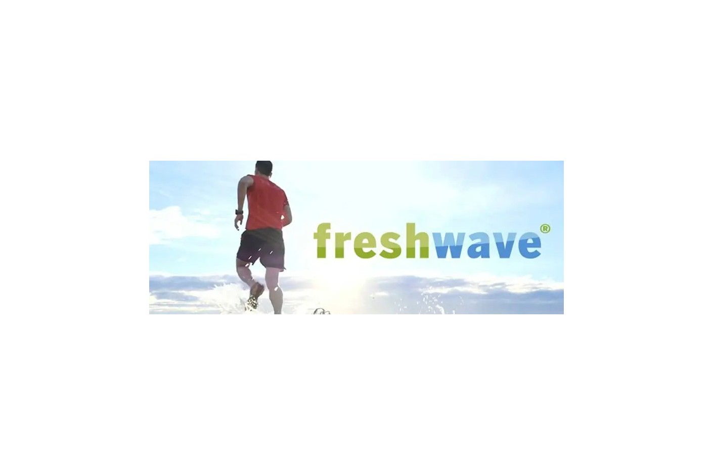 Sorglos schwitzen. Freshwave® entfernt den Schweißgeruch aus der Kleidung