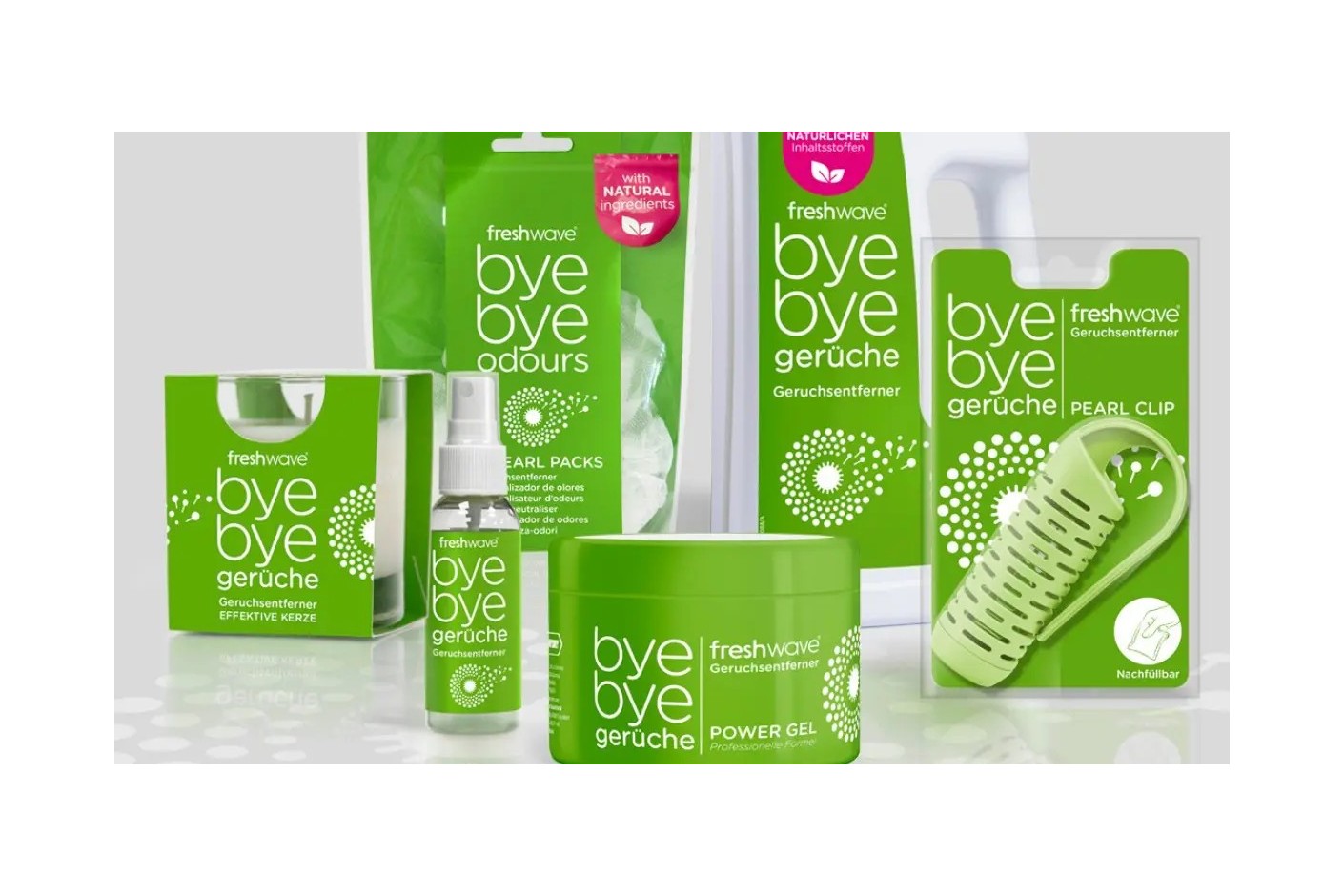 Mit Hilfe des freshwave® Produktsortiments Schluss mit schlechten Gerüchen